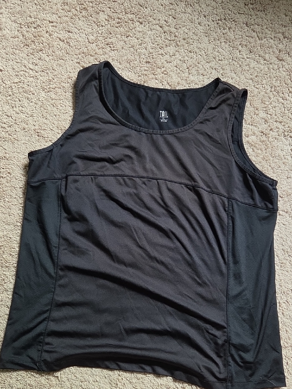 Tail Black Athletic Scoop-Neck Tank